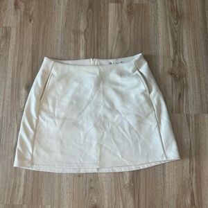 Altar'd State Cream Mini Skirt